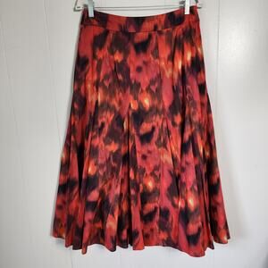 Whimigoth Witch Coldwater Creek Skirt Size S Red Black